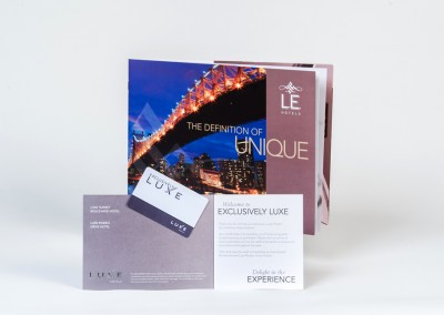 Booklet with VIP Card for L.E. Hotels, Luxe Rodeo & Sunset